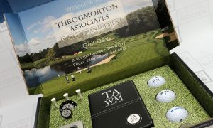 Throgmorton Associates Wealth Management Golf Day Presentation Box